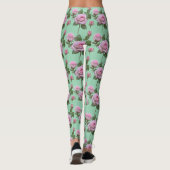 Soft Pink Roses With Subtle Lavender Highlights  Leggings (Achterkant)