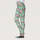Soft Pink Roses With Subtle Lavender Highlights  Leggings (Links)