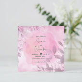 Soft Pink Save the Date-Kaart (Staand voorkant)