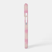 Soft Pink Stripe Phone Case iPhone 16 Hoesje (Linkerkant)