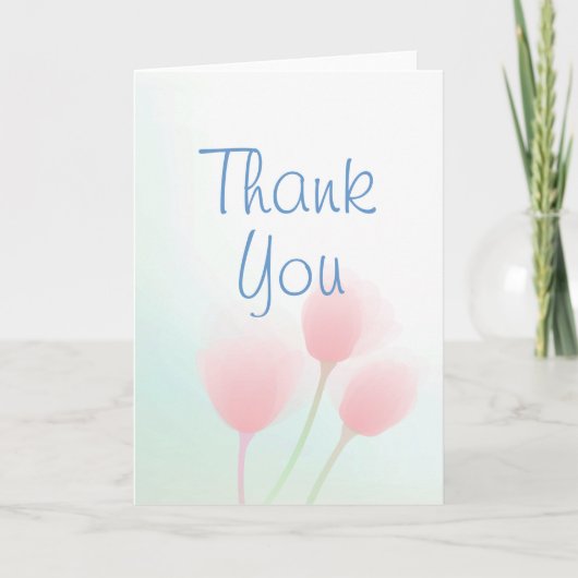 Soft Pink Tulips Merci (Devant)