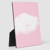 Soft Pink White Peony Floral Plaque Fotoplaat (Zijkant)