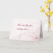 Soft PK Lace Any Ocassion-customize Kaart (Gele Bloem)