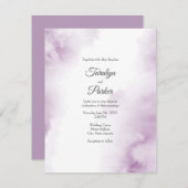 Soft Plum Mauve Waterverf Abstract Kaart (Voorkant / Achterkant)