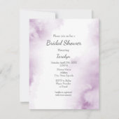 Soft Plum Mauve Waterverf Abstract Lijst Kaart (Voorkant)