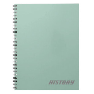 Soft Powder Blue Onderwerp/Naam Notitieboek