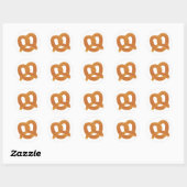 Soft Pretzel Ronde Sticker (Vel)