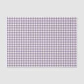 Soft Purple Gingham Plaid Check Holiday Pattern Tissuepapier (Voorkant)