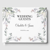 Soft Purple Scottish Heather Wedding Gastenboek (Voorkant)