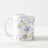 Soft Purple & Yellow Floral Mug (Gauche)