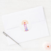 Soft Rainbow Candle Sticker (Envelop)