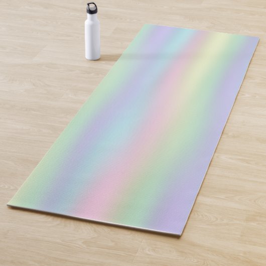 Soft Rainbow Holographic | Aangepast Yogamat (In situ)
