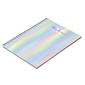 Soft Rainbow Holographic | Monogram Notitieboek (Linkerzijde)