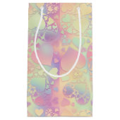 Soft Rainbow Pastel Kawaii Heart Pattern Design Klein Cadeauzakje (Voorkant)