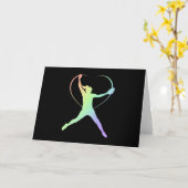 Soft Rainbow Softball Kaart (Gele Bloem)