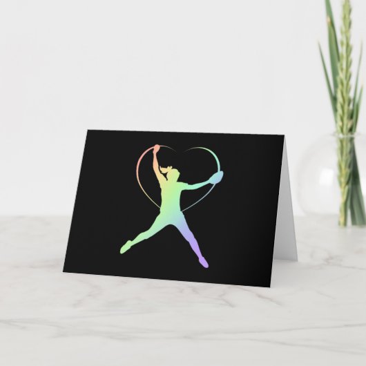 Soft Rainbow Softball Kaart (Voorkant)