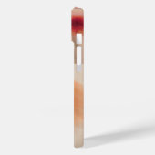 Soft Red Floral Collage iPhone Case (Achterkant / Links)