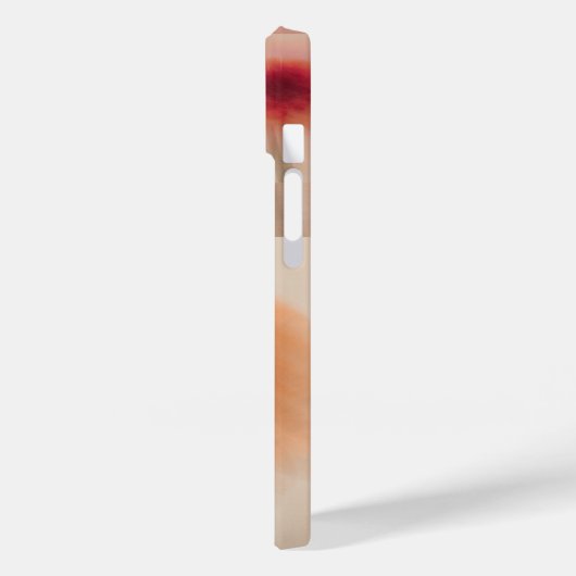 Soft Red Floral Collage iPhone Case (Achterkant / Links)