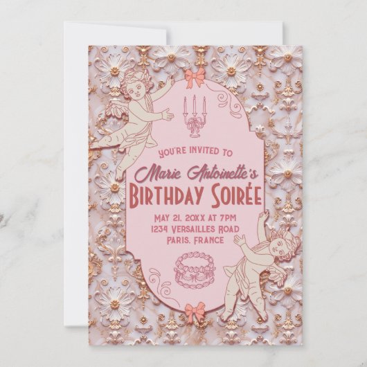 Soft Renaissance Rococo esthetische verjaardagsfee Kaart (Voorkant)