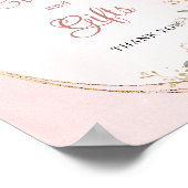 Soft Rose Gold Flowers Greenery Cards and Gifts Poster (Hoek)