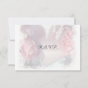 Soft Rose Roses Mariage RSVP