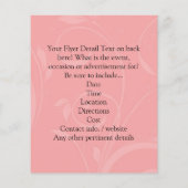 Soft roze Cherry Blossom Flyer (Achterkant)