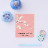 Soft roze Cherry Blossom Flyer (Enkel)