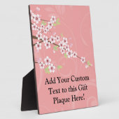 Soft roze Cherry Blossom Fotoplaat (Zijkant)