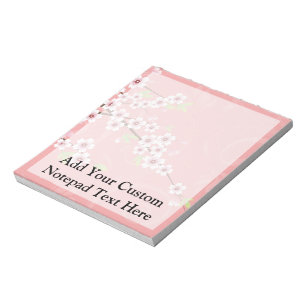 Soft roze Cherry Blossom Notitieblok