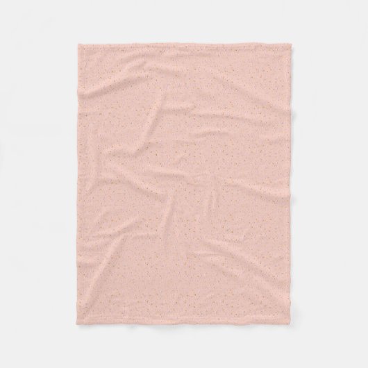 Soft roze confetti fleece deken (Voorkant)