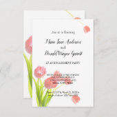 Soft roze Tulips Engagement Party (Voorkant / Achterkant)
