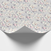 Soft roze Waterverf Patroon Cadeaupapier (Hoek)