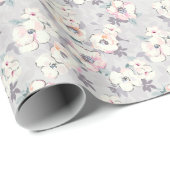 Soft roze Waterverf Patroon Cadeaupapier (Rol Hoek)
