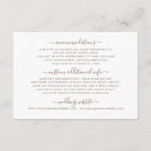 Soft Rusty Copper Wereldkaart Reisinformatie Informatiekaartje (Achterkant)