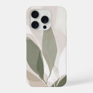 Soft Sage Botanical Abstract – Calm Modern Organic iPhone 15 Pro Hoesje