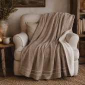 Soft Sand Threads Sherpa Deken