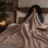 Soft Sand Threads Sherpa Deken