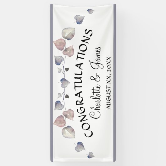 Soft Scottish Heather - Wedding Hearts Spandoek (Verticaal)