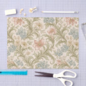 Soft Scrollwork Garden Floral Pattern Tissuepapier (Craft)