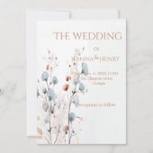 Soft serein élégante invitation (Devant)