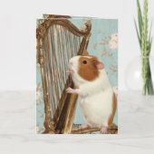 Soft Serenade – Guinea Pig Greeting Card Kaart (Achterkant)