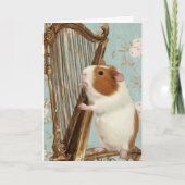 Soft Serenade – Guinea Pig Greeting Card Kaart (Voorkant)
