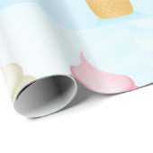 Soft Serve Ice Cream Cones Leuk Zomer Dessert Cadeaupapier (Rol Hoek)