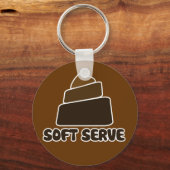 Soft Serve POOP Joke Sleutelhanger (Voorkant)