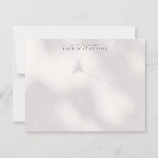 Soft Shadow  Note Card Kaart (Voorkant)