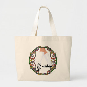 Soft Shoe Danser - Keltische Knoopwerk Grote Tote Bag