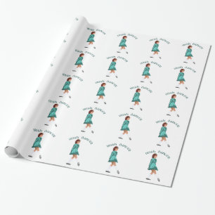 Soft Shoe Irish Dancer in Turquoise Cadeaupapier
