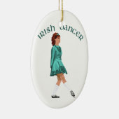 Soft Shoe Irish Dancer in Turquoise Keramisch Ornament (Rechts)