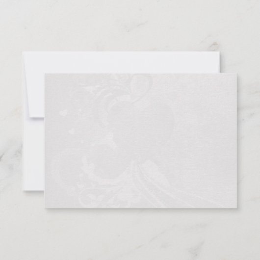 Soft Silver Heart RSVP (Dos)