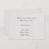 Soft Silver Heart RSVP (Devant / Derrière)